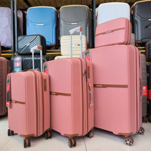 چمدان تیتان رنگ کالباسی