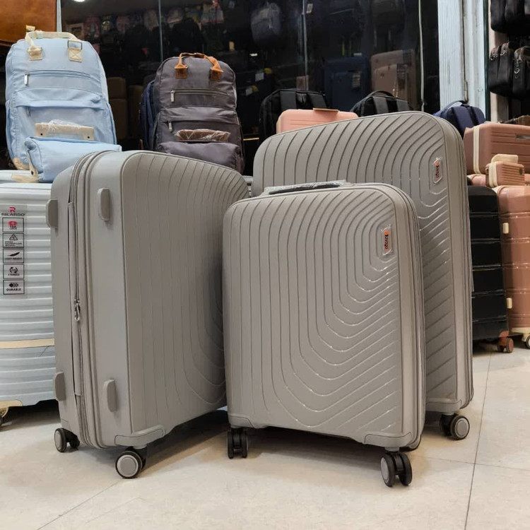 ست کامل چمدان تراواگو رنگ طوسی